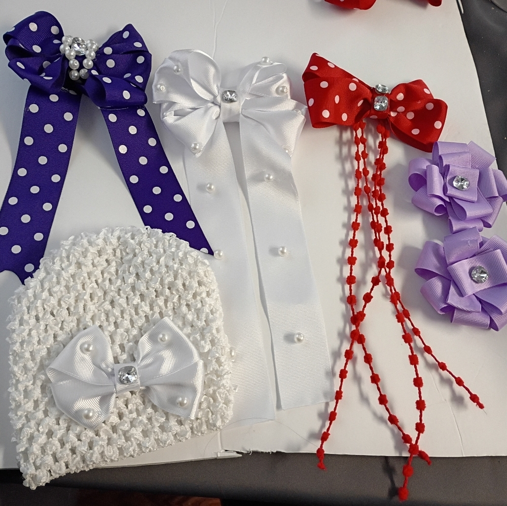 Bundle of Accessories For The Hair Handmade